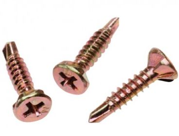 SCREW SDM CSK RIBBED ZINC 8-18 X 20